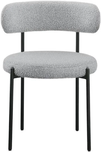 Meridian Beacon Boucle Fabric Dining Chair