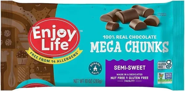 Enjoy Life Semi-Sweet Mega Chunks, Chocolate (10 oz)