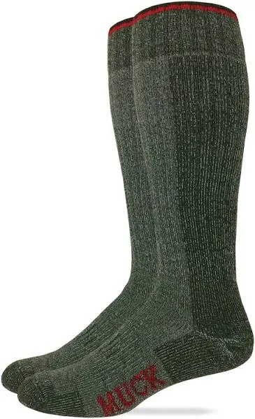 MUCK Boot Mens Merino Wool Heavyweight Tall Boot Socks 2 Pair Pack