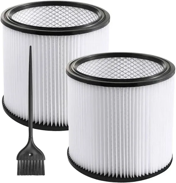 Gazeer 2Pack Replacement Cartridge Filter Compatible with Shop-Vac Shop Vac 90304, 90350, 90333,903-04-00, 9030400,fits most 5 Gallon and above Wet
