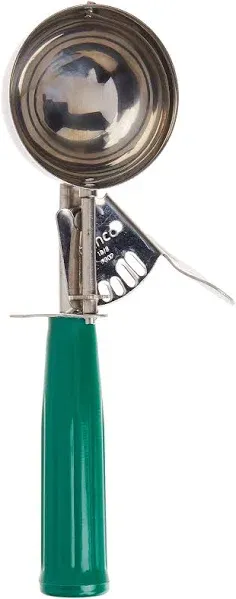 Winco ICD-12 Ice Cream Disher, Size 12, Green Handle