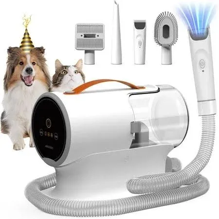 AirRobo Dog Grooming Vacuum Dog Grooming Kit,12000Pa Strong Pet Grooming Vacuum For Dogs