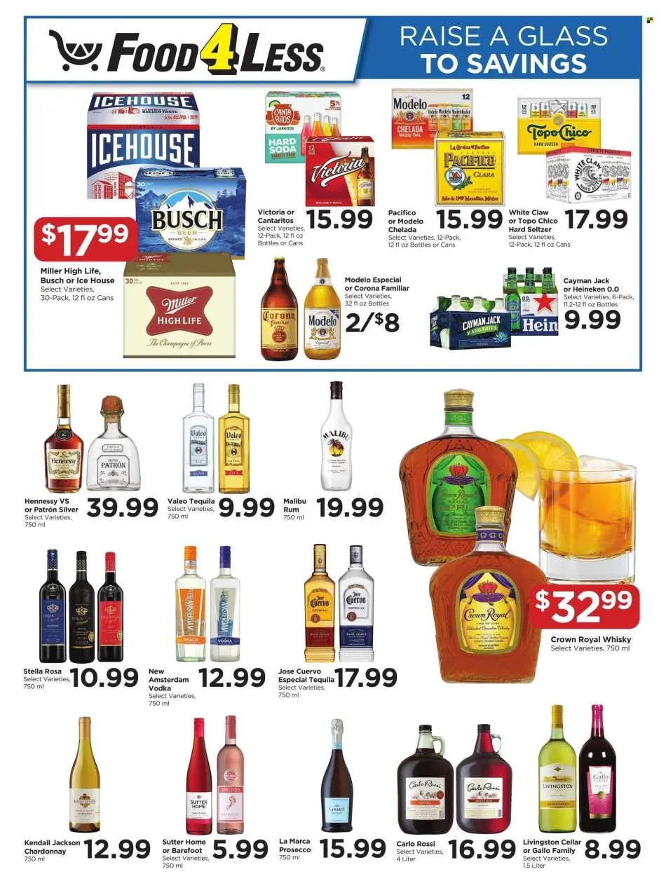 Food 4 Less Ad - Raise A Glass To Savings