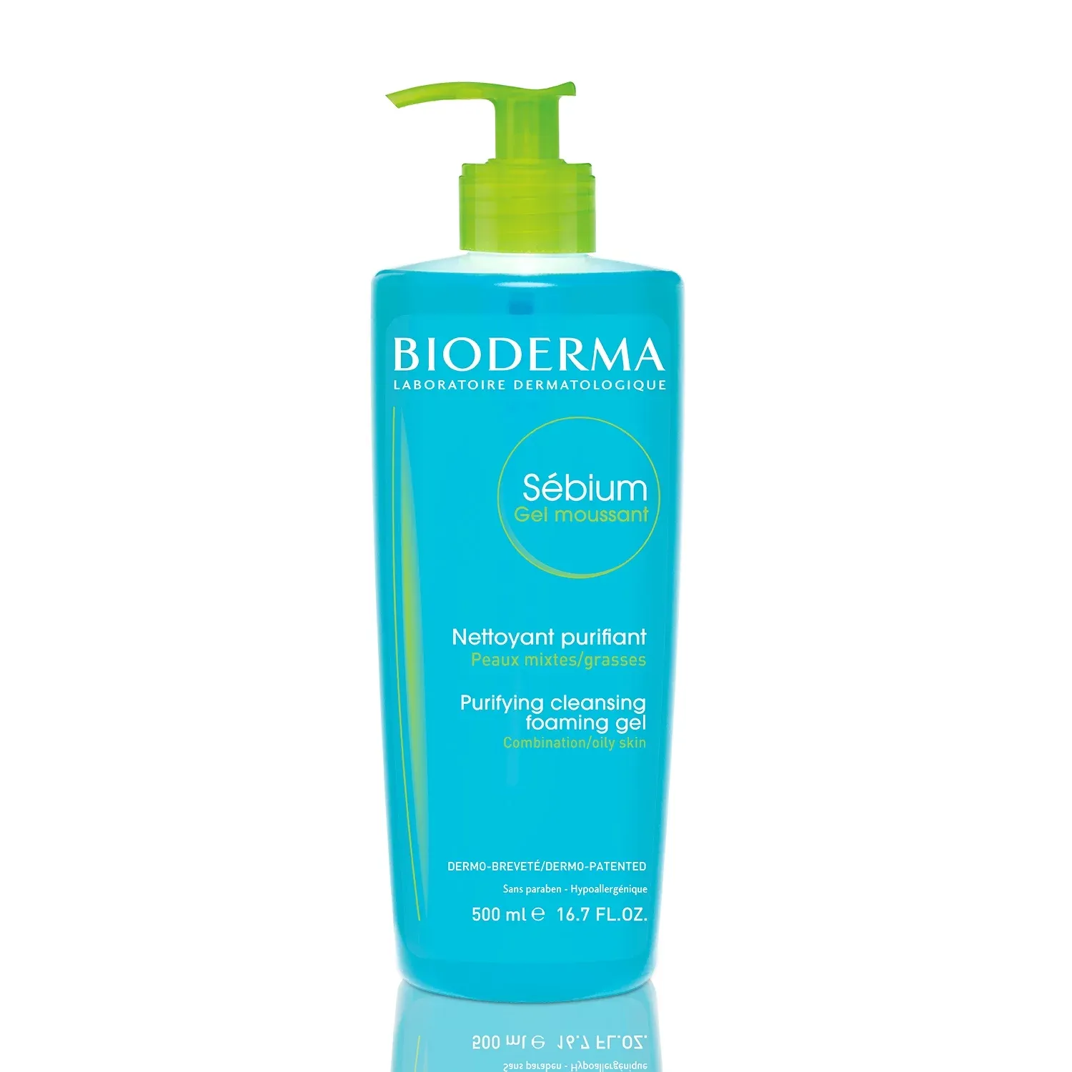 Bioderma - Sébium - Foaming Gel Pump - Cleansing and Make-Up Removing - Skin Purifying - for Combination to Oily Skin