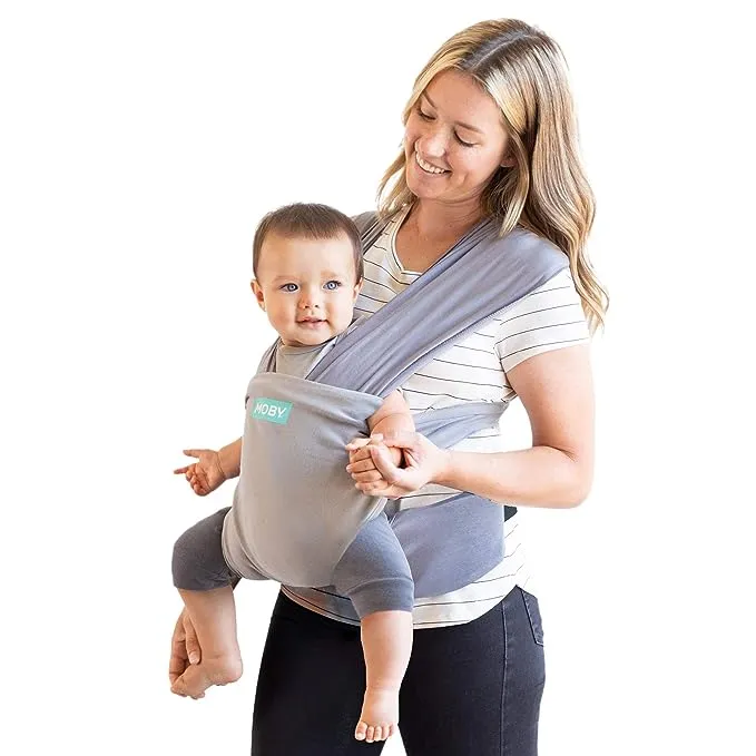 Moby Wrap Easy Wrap Baby Carrier Smoked Pearl