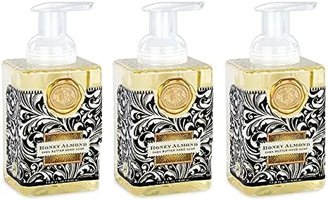 Michel Design Works Foaming Hand Soap, 17.8-Ounce, Honey Almond - 3-PACK