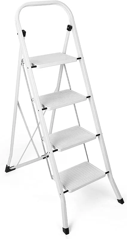 Delxo 2 Step Ladder Folding Step Stool Ladder with Handgrip Anti-Slip Sturdy and