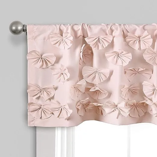 Lush Decor Riley Valance Blush 52x18