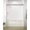 Kohler K-706000-L-MX Matte Nickel Levity 62" H Sliding Bath Door with 1/4" - Thick Glass