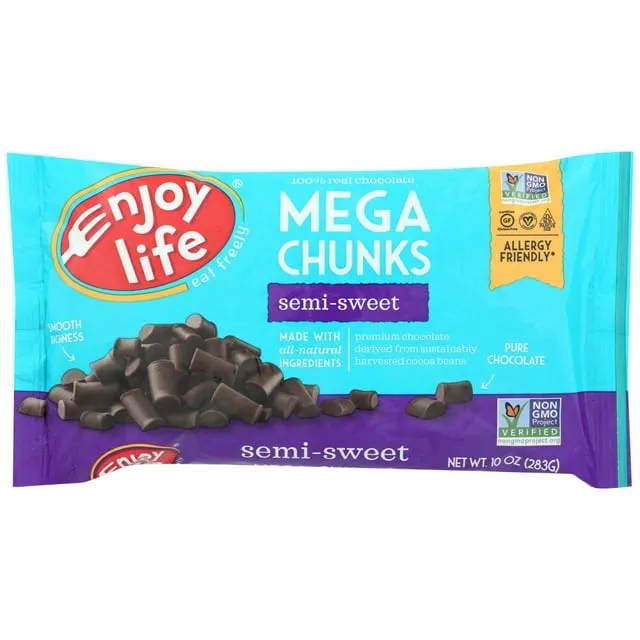 Enjoy Life Chocolate, Semi Sweet, Mega Chunks 10 oz