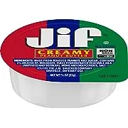 Jif 0.75 oz. Creamy Peanut Butter Portion Cup - 200/Case