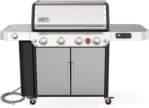 Weber Genesis SPX-435 Premium Smart Gas Grill, Natural Gas, Stainless Steel