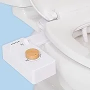 TUSHY Classic 3.0 Bidet Toilet Seat Attachment - A Non-Electric Self Cleaning Water Sprayer with Adjustable Water Pressure Nozzle, Angle Control & Easy Home Installation (White/Bamboo)TUSHY Classic 3.0 Bidet Toilet Seat Attachment - A Non-El…