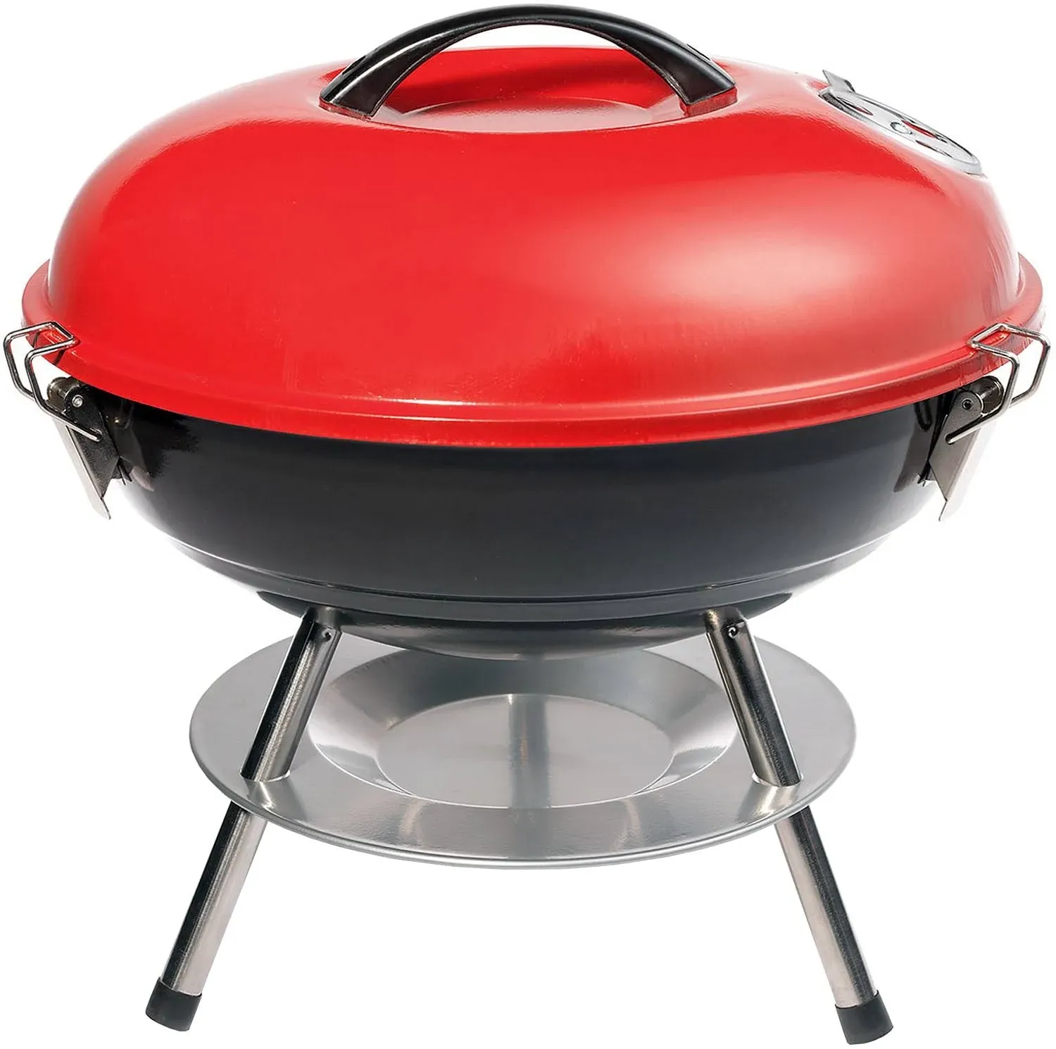 Cuisinart CCG190RB Inch BBQ, 14" x 14" x 15", Portable Charcoal Grill, 14" (Red)