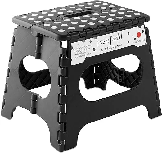 Casafield 11" Folding Step Stool with Handle (Set of 2)