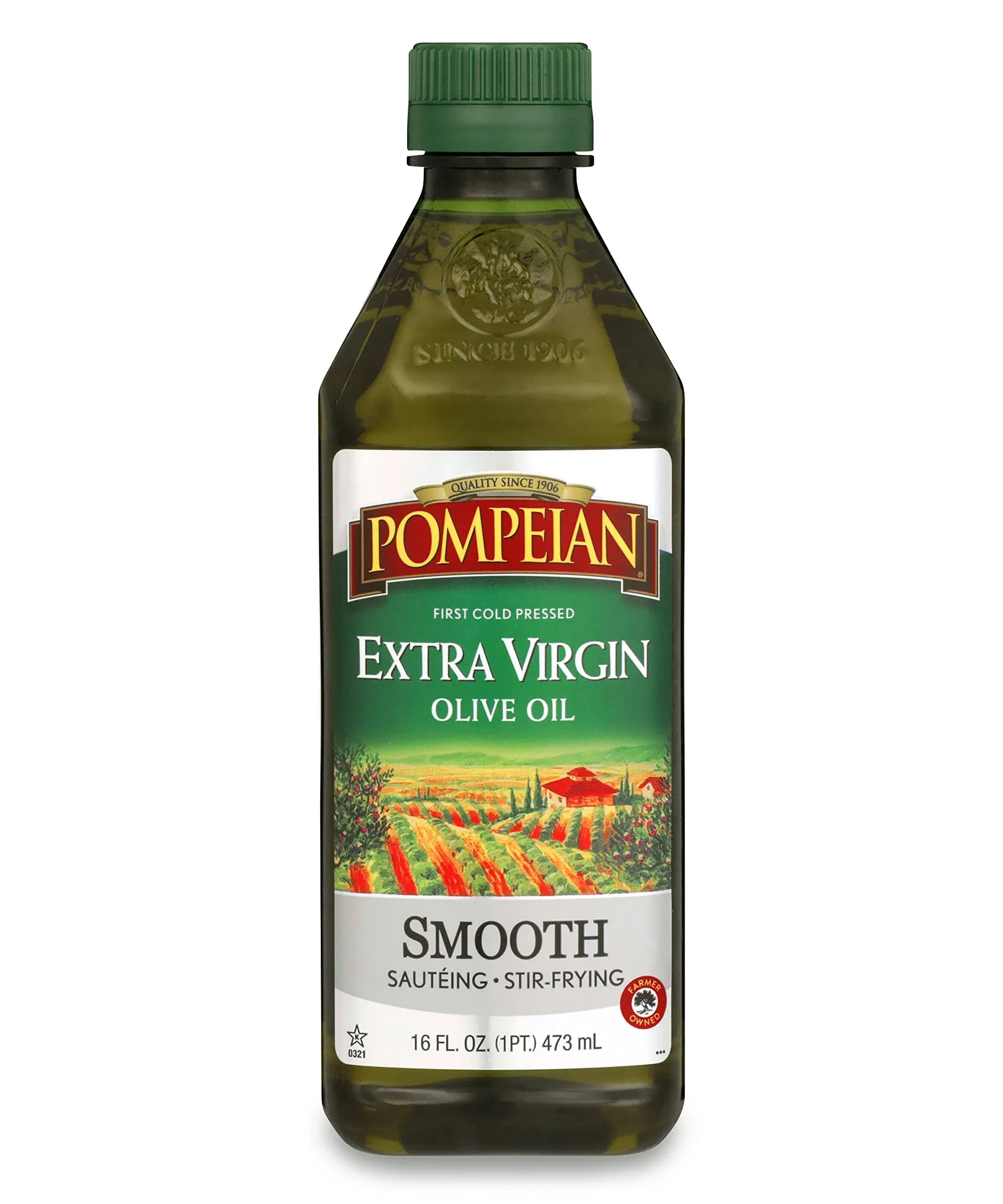 Pompeian Olive Oil, Extra Virgin, Smooth - 16 fl oz