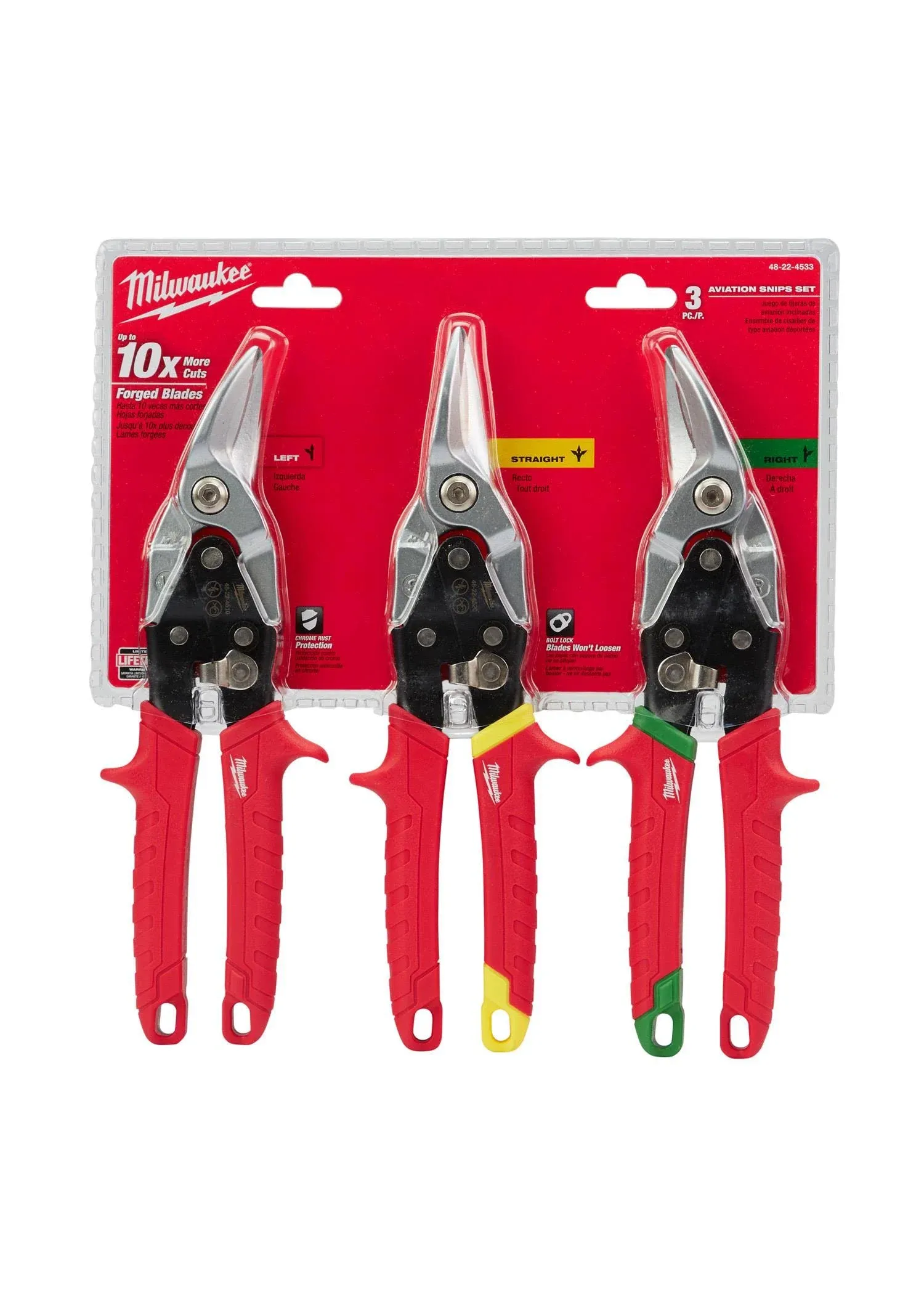 Milwaukee - 48-22-4533 - Aviation Snip Set (3 Piece)