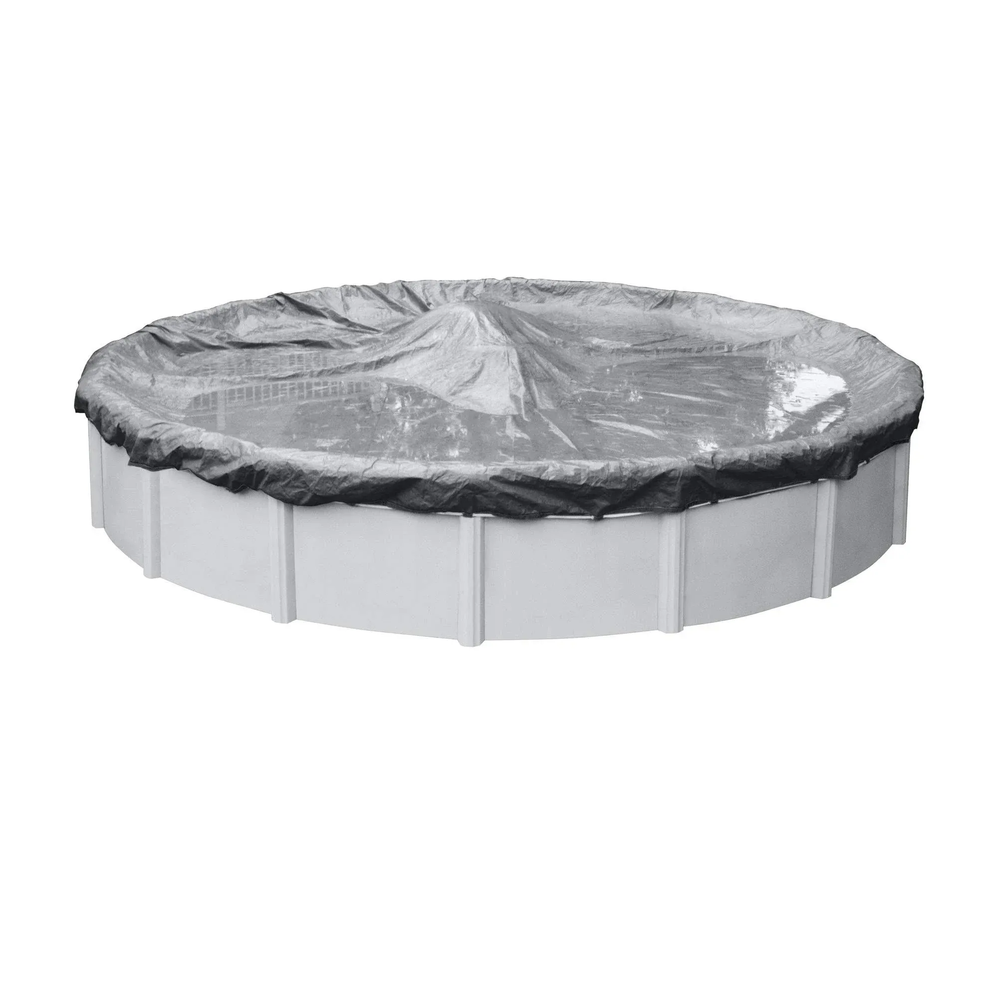 Pool Mate 3318-4-PM Winter Pool Cover, Extra Heavy-Duty Silver, 18 ft Above Ground Pools