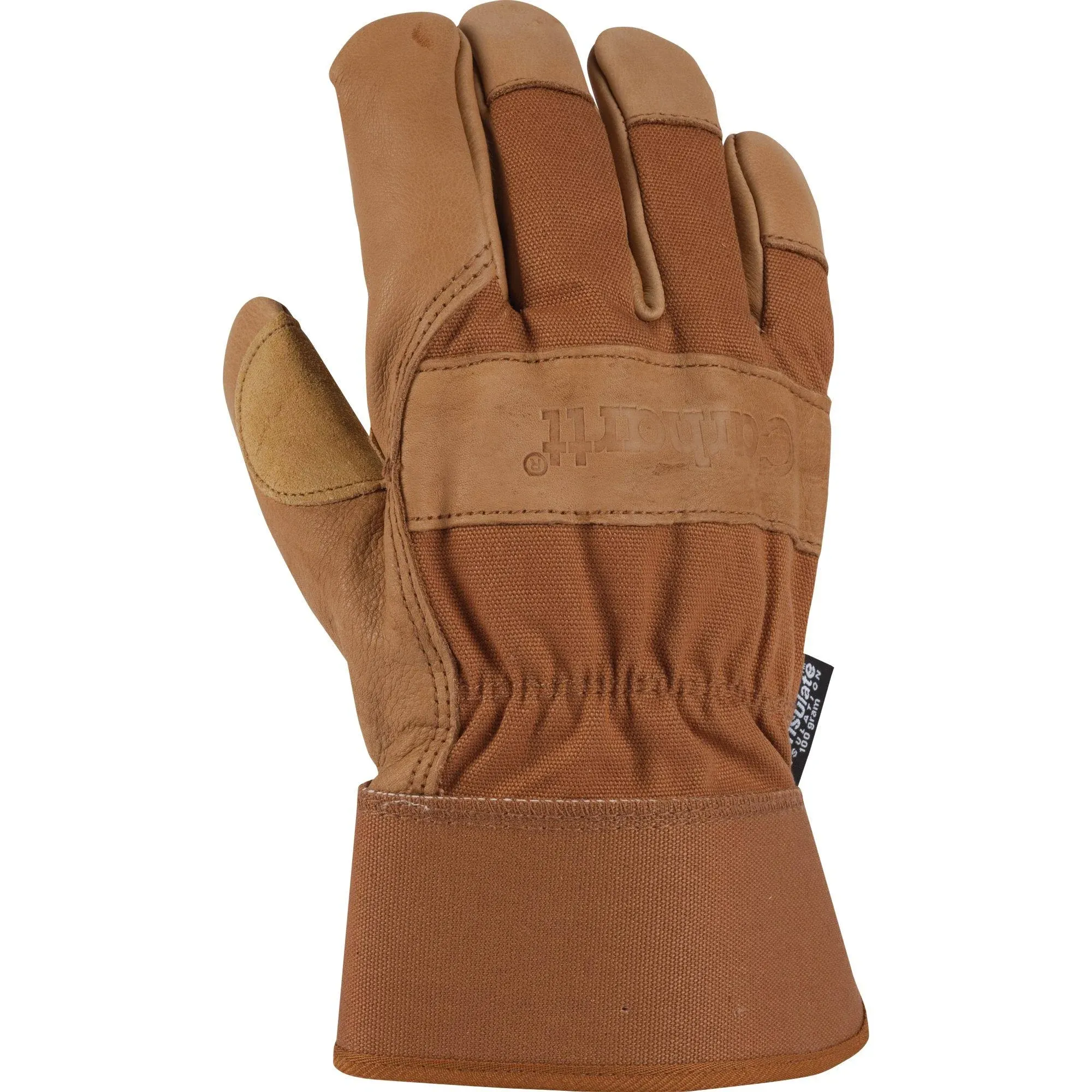 Carhartt Men's Insulated System 5 Suede Work Glove With Knit Cuff