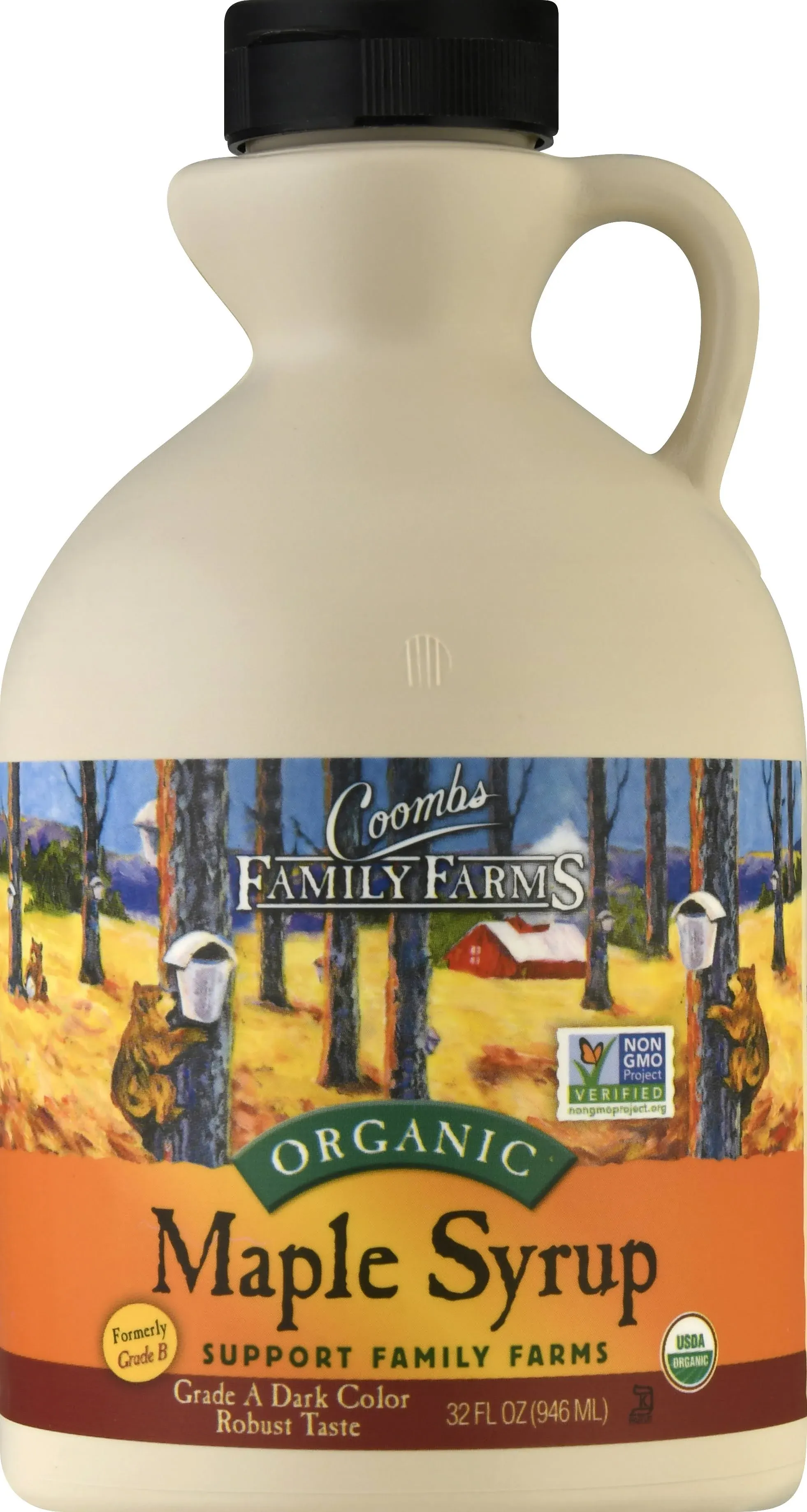 Coombs Family Farms Organic Maple Syrup, Grade B - 32 fl oz jug