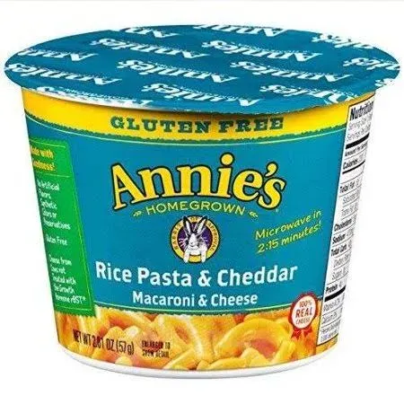 Annie's Rice Pasta & Cheddar Mac & Cheese Gluten Free - 2.01 oz/12 Pack