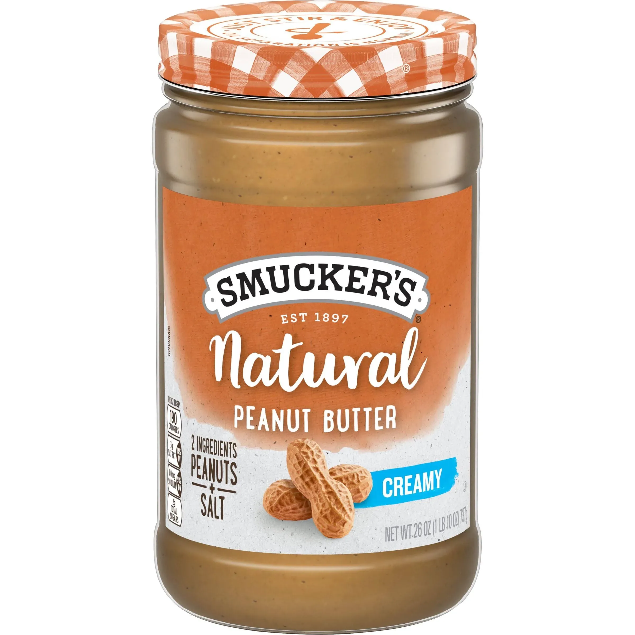 Smucker's Creamy Natural Peanut Butter