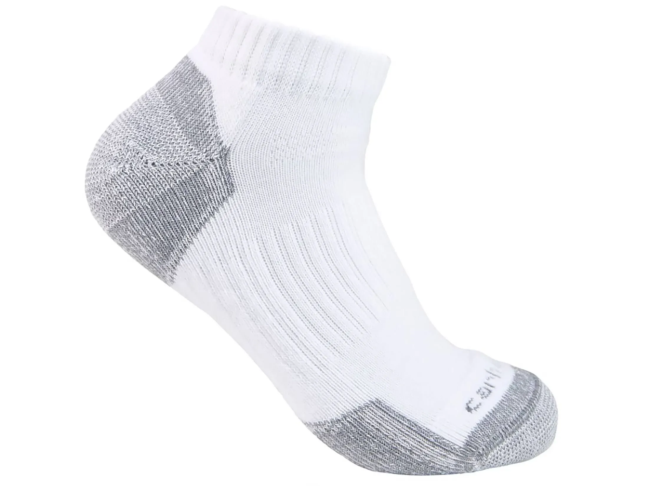 Carhartt Men's Midweight Cotton Blend Low Cut Sock 3-Pack | White | L