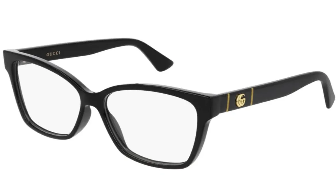 Gucci GG0634O Cat Eye Rectangular Shape Eyeglasses + Bundle with eSHADES Luxury Eyewear Kit