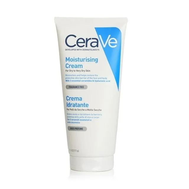 CeraVe Moisturizing Cream | Body and Face Moisturizer for Dry Skin | Body Cream with Hyaluronic Acid and Ceramides | Hydrating Moisturizer | Fragrance Free Non-Comedogenic | 19 Ounce