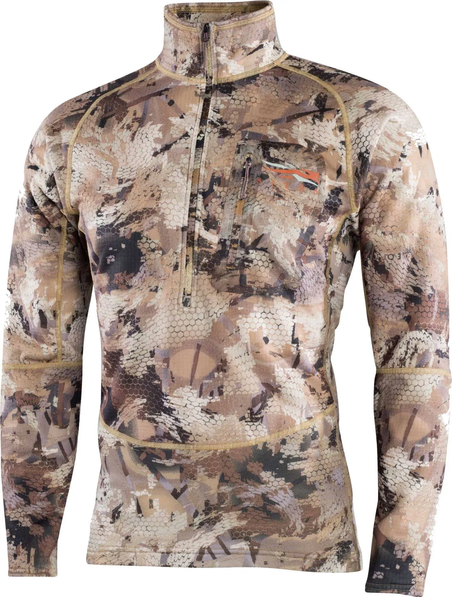 Men's Grinder Half-Zip Insulated Waterfowl Concealing Hunting Pullover Optifa...