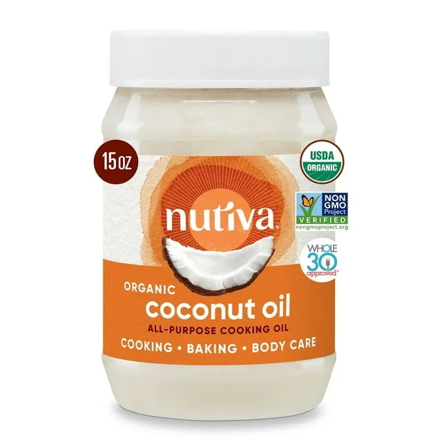 Nutiva, Huile de noix de coco bio, Raffinée, 680 ml