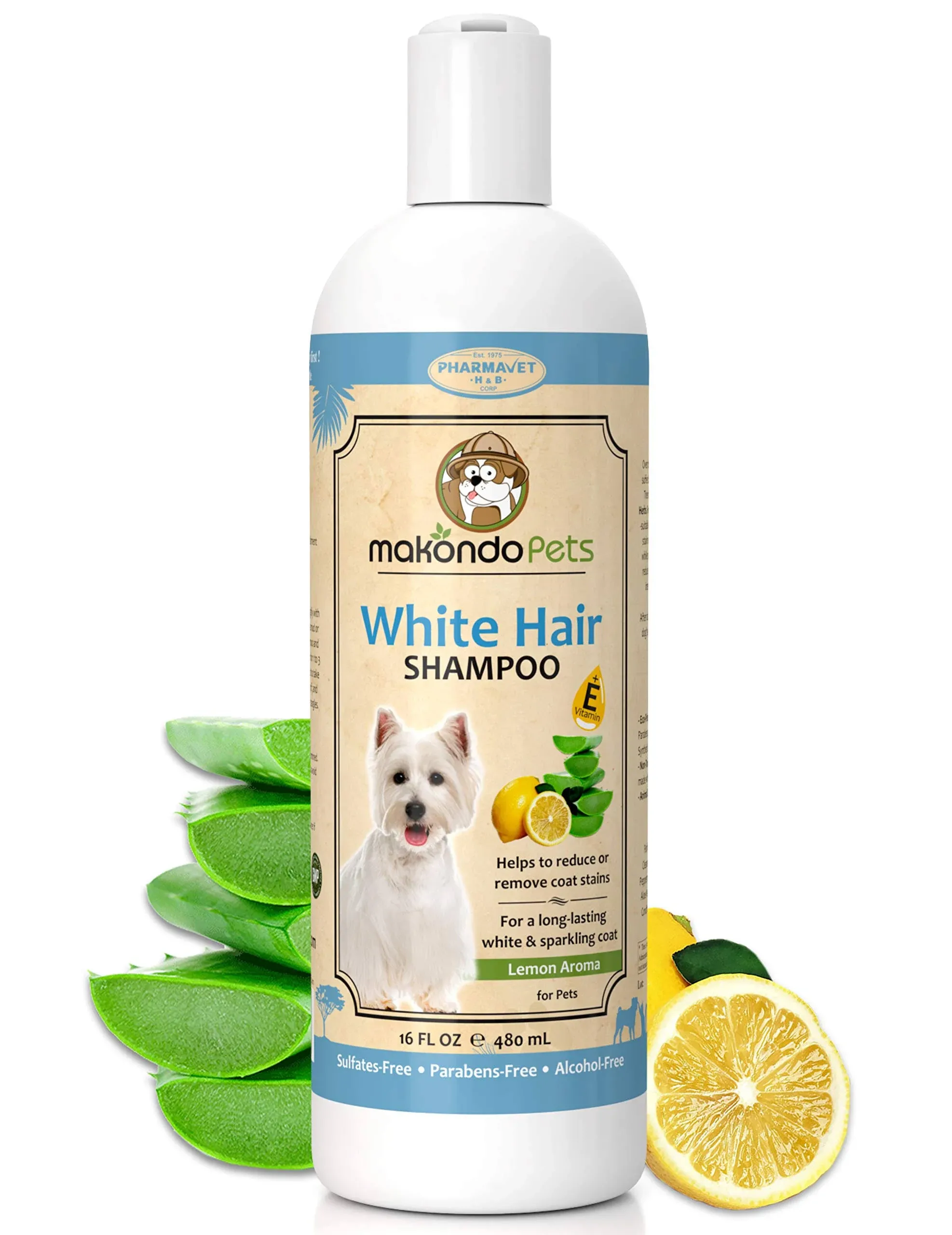 Dog Whitening Shampoo. Tear stain remover for white dogs. Natural Dog Shampoo | eBay