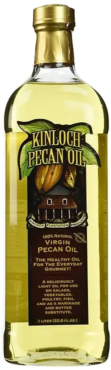 Kinloch Plantation Products Pecan Oil, Two (2) 1000 ML Bottles 