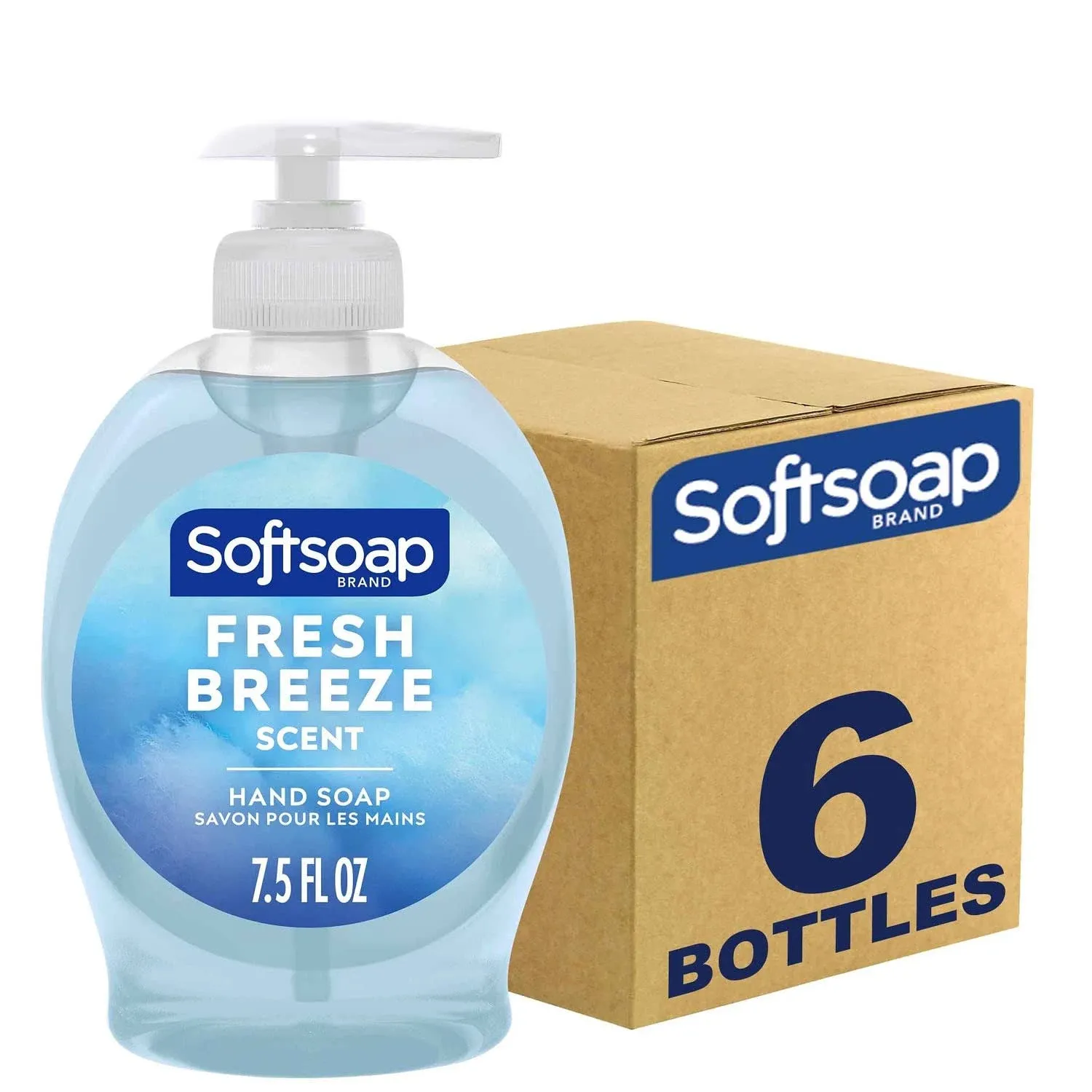 Softsoap Liquid Hand Soap, Fresh Breeze - 7.5 fl oz (Pack of 6)