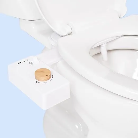 TUSHY Classic 3.0 Bidet Toilet Seat Attachment - A Non-Electric Self Cleaning Water Sprayer with Adjustable Water Pressure Nozzle, Angle Control & Easy Home Installation (Platinum)