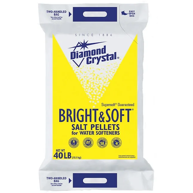 Diamond Crystal Water Softener Salt Pellets, White - 40 lb bag