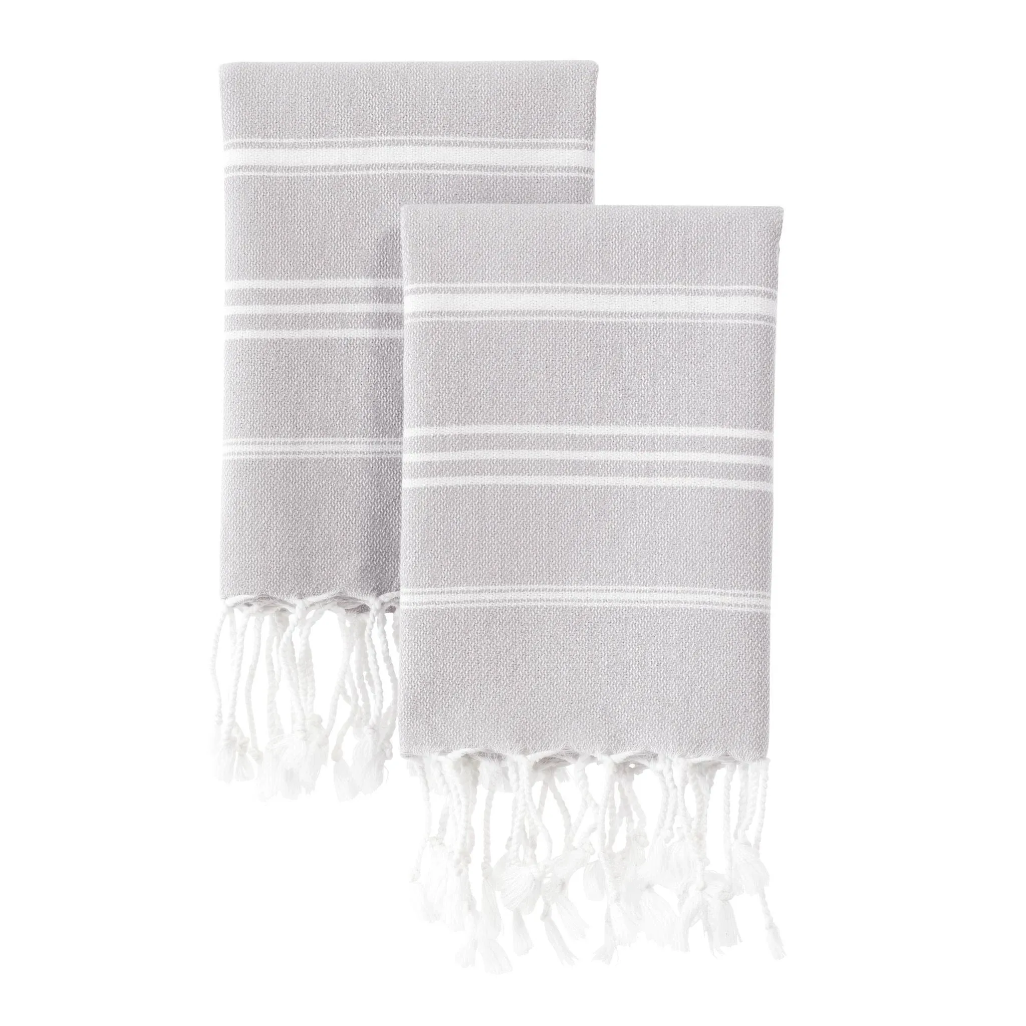 Turkish Hand Towels - Light Grey