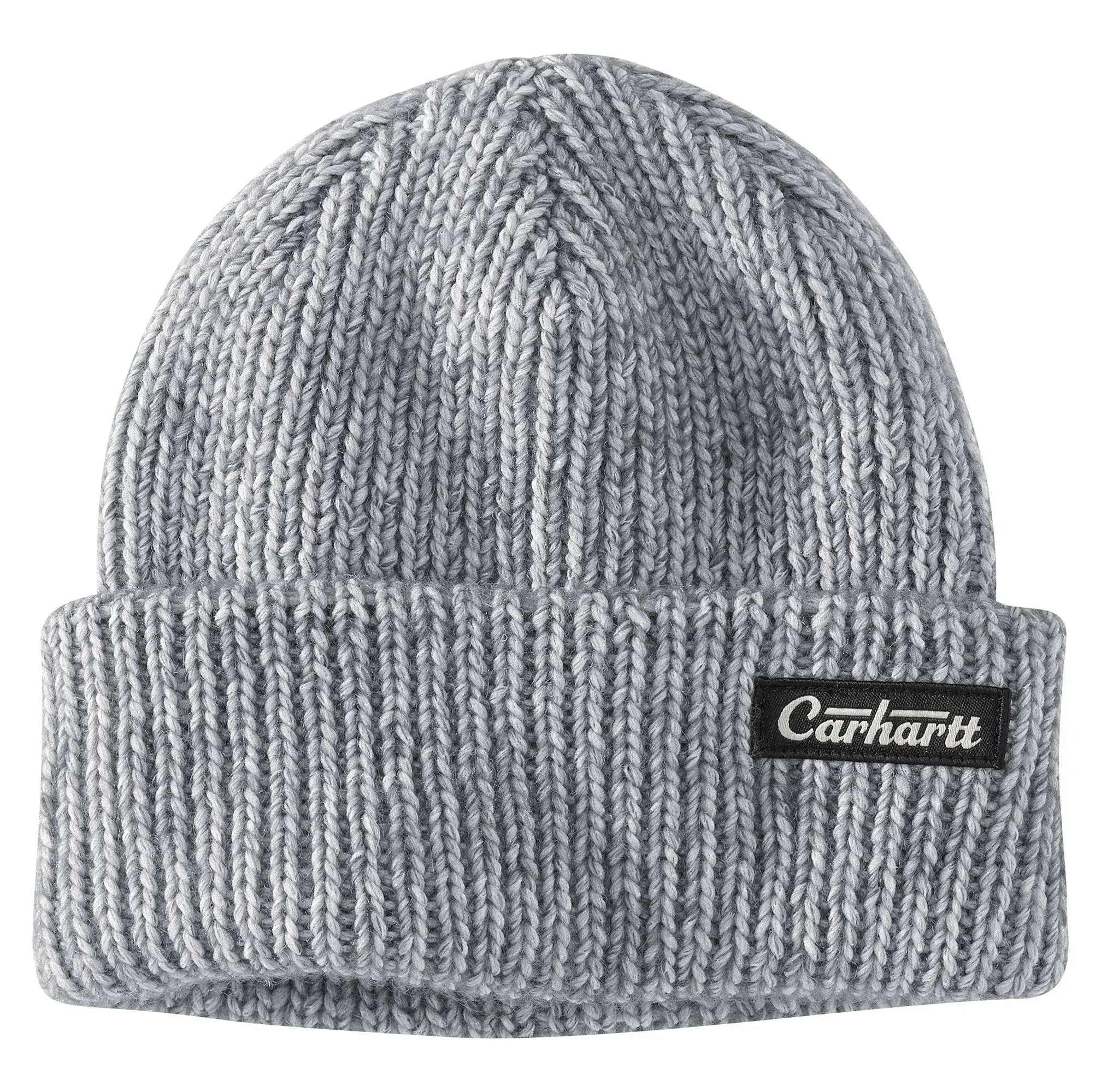 Carhartt Men's Rib Knit Patch Beanie | Anchor Gray