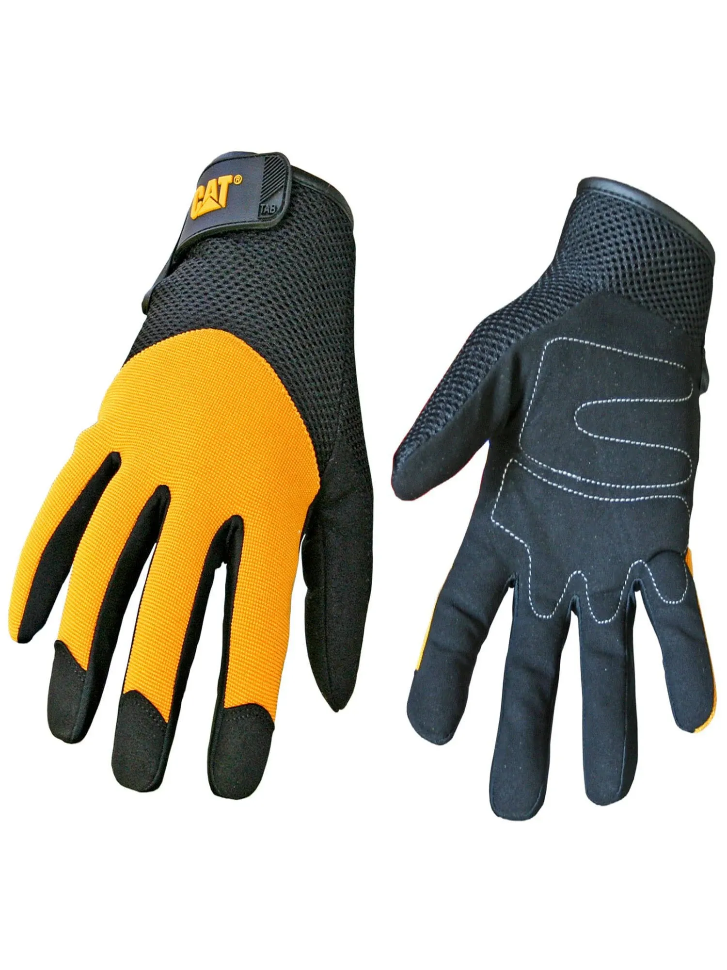 Cat CAT012215M Utility Gloves, M, Wrist Strap Cuff, Synthetic Leather,