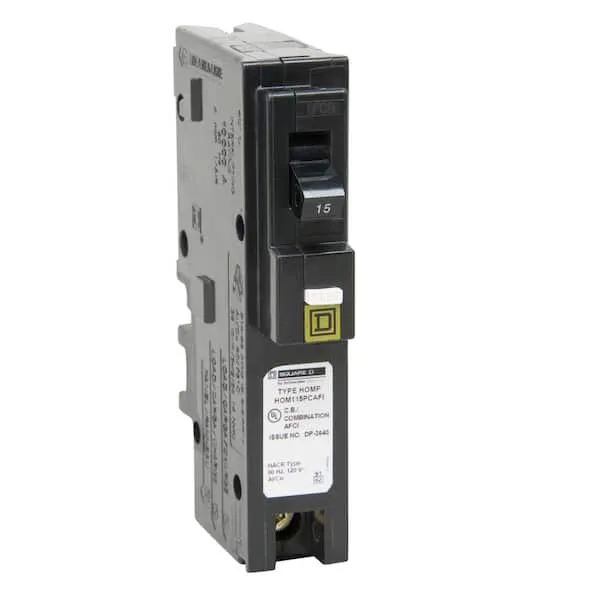 Square D Homeline Single Pole CAFCI Circuit Breaker