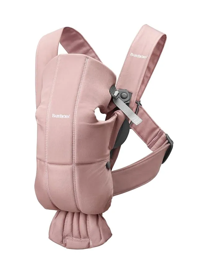 BabyBjörn Baby Carrier Mini, Cotton, Dusty Pink