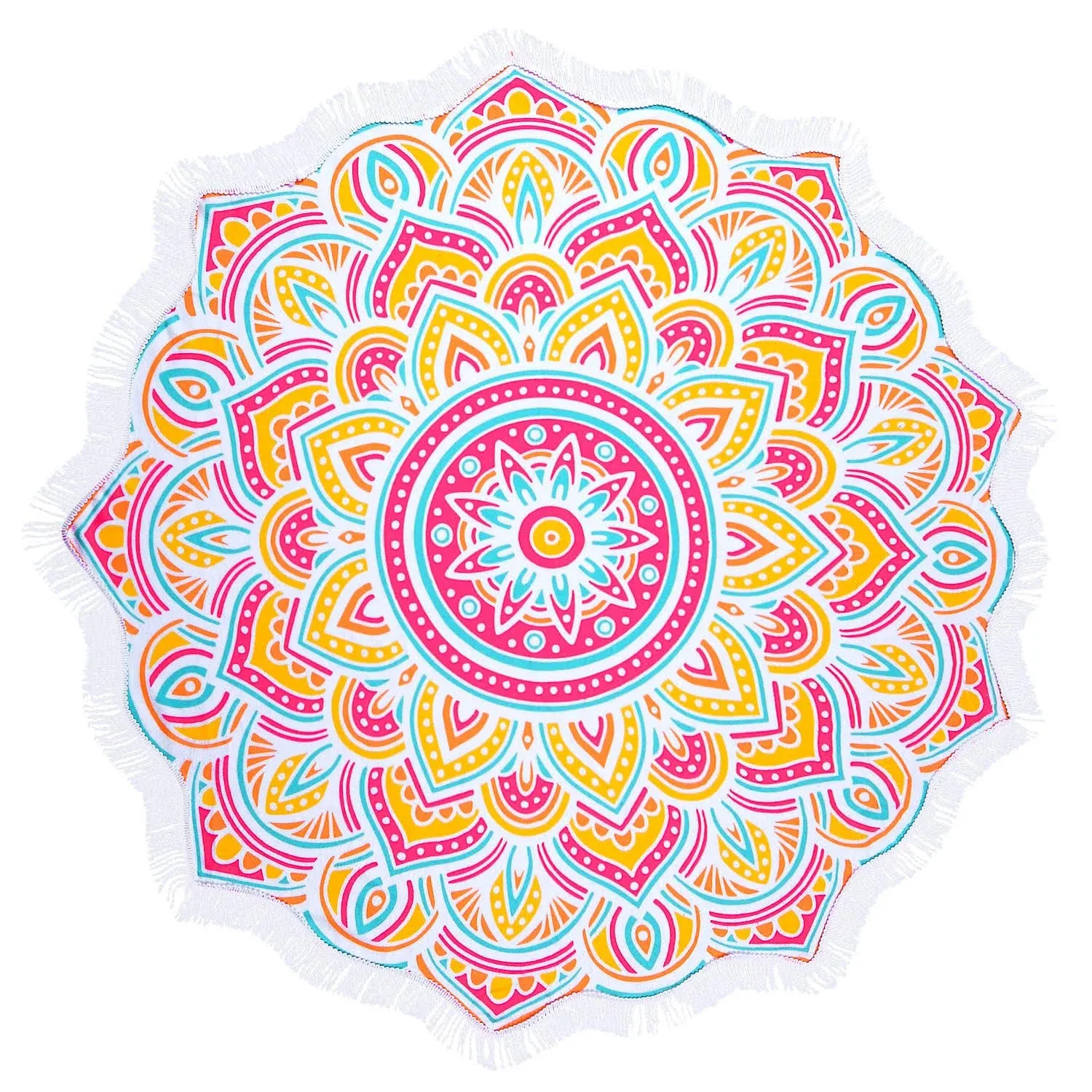 Suluia Mandala Beach Towels, Microfiber Round Bohemian Beach Blanket,Oversized ...