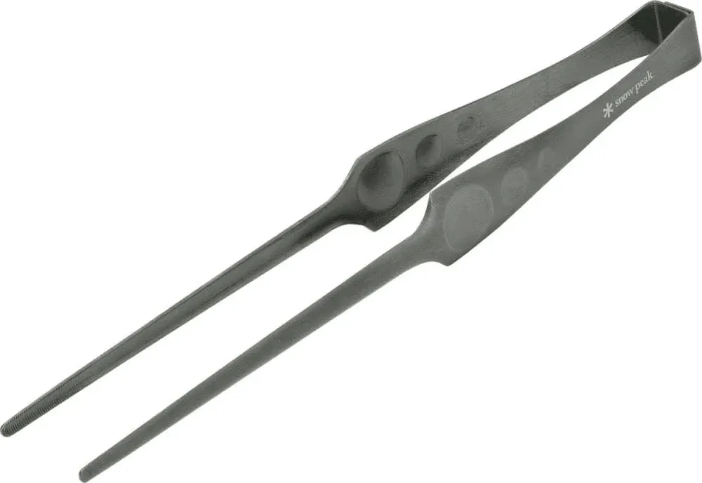 Snow Peak BBQ Pitts - Tongs for BBQ, Grill, Firepit or Home, Stainless Steel, 27cm