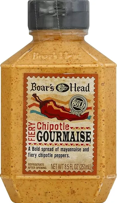 Boar's Head CHIPOTLE GOURMAISE CONTENIDO REGULAR DE GRASA SQUEEZE BOTELLA RP 8.5 OZ- paquete. 10, .10.pack-8.5 Fl Oz (Paquete de 1)