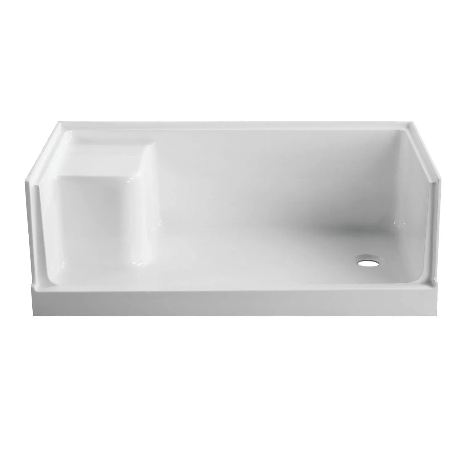 Kingston Brass VTSB603221R Grenada Shower Base, White