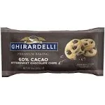 Ghirardelli Chocolate Baking Chips, Bittersweet Chocolate, 10 Oz.,Pack of 6