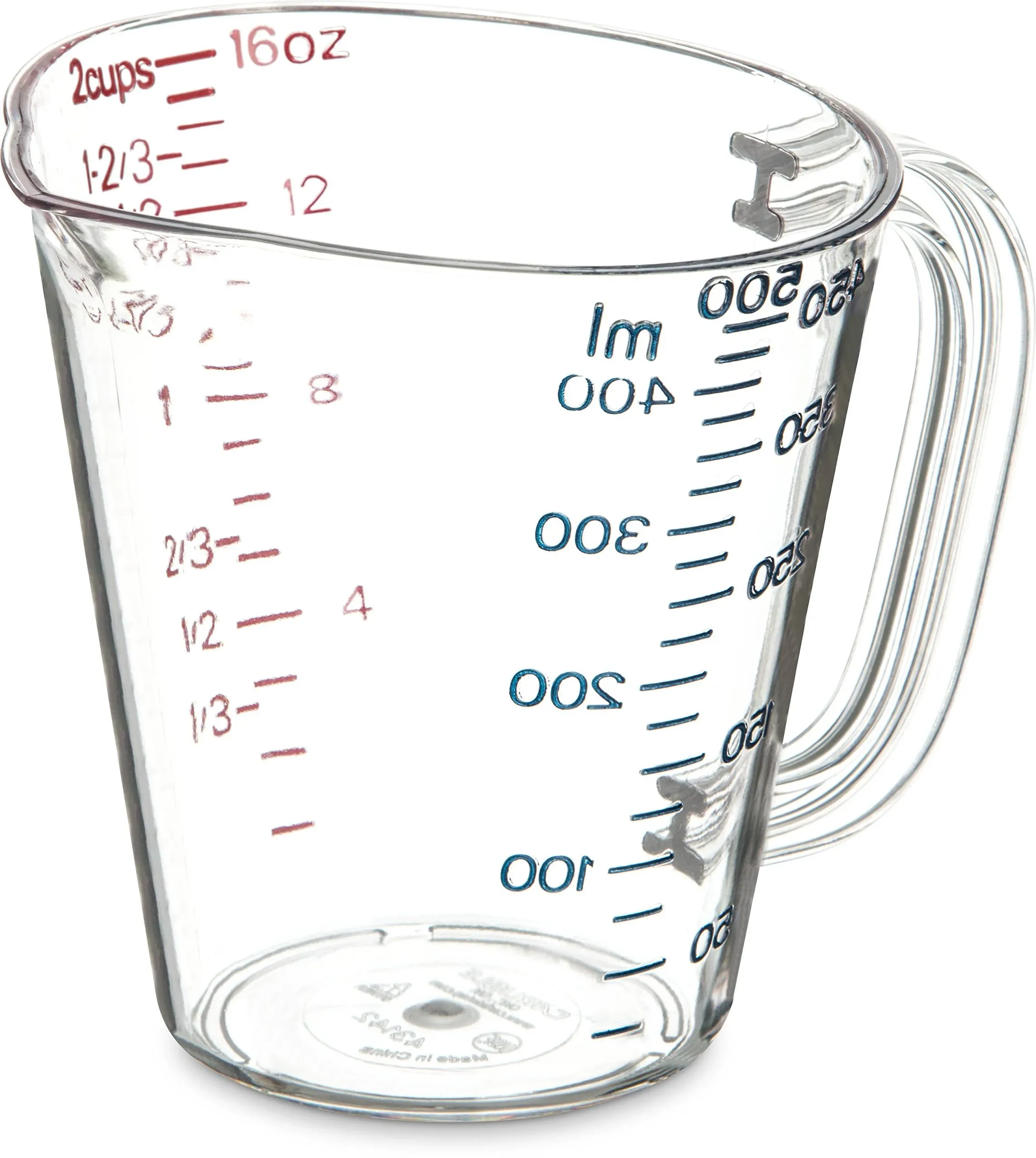 Carlisle 4314507 1 Gallon Clear Polycarbonate Measuring Cup