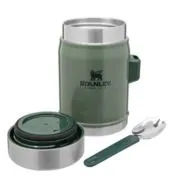 Stanley Classic Legendary Classic Food Jar + Spork 14oz Hammertone Silver