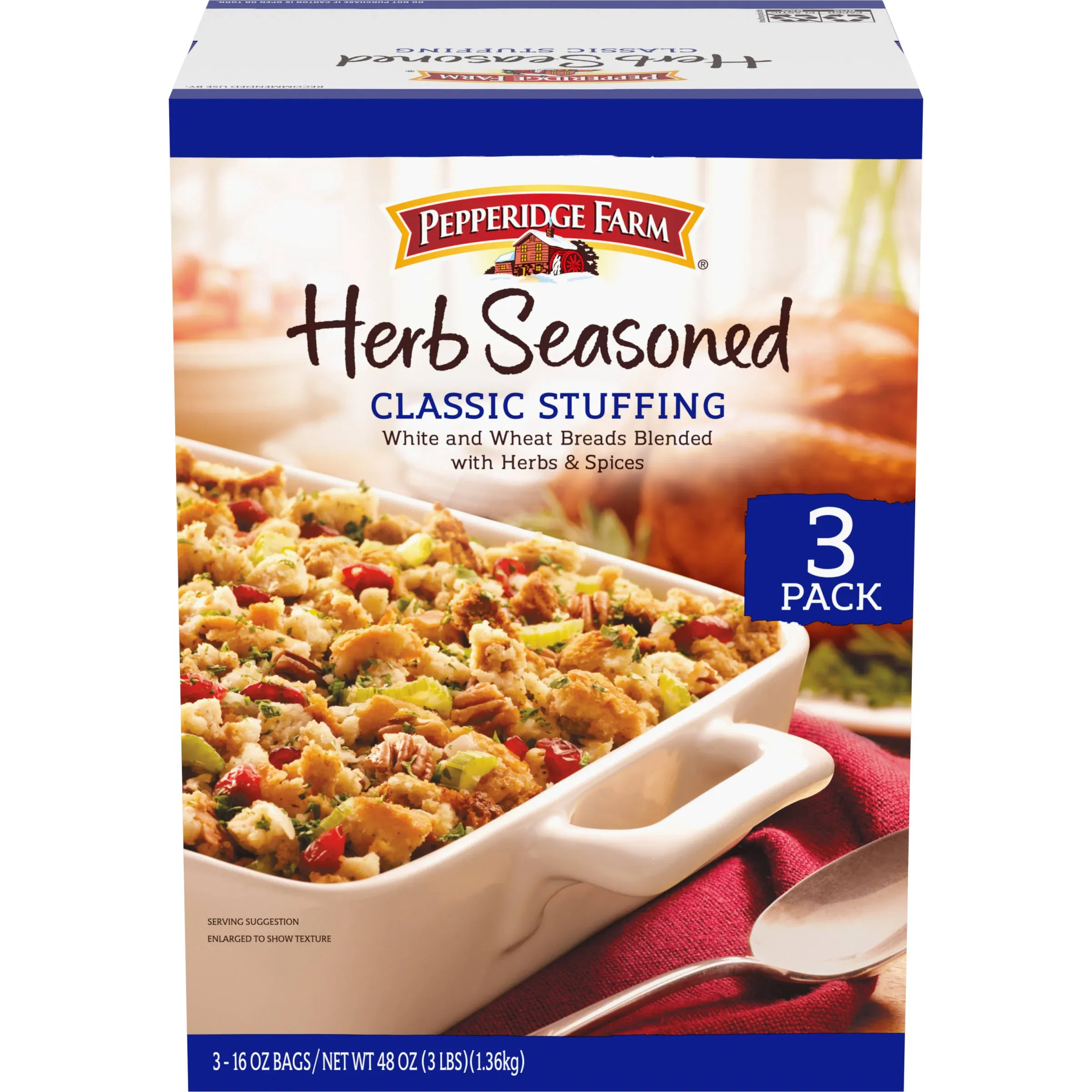 Pepperidge Farm Classic Stuffing, Herb Seasoned - 12 oz