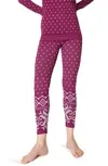 Shop Sweaty Betty Fairisle Base Layer Legging In Purple